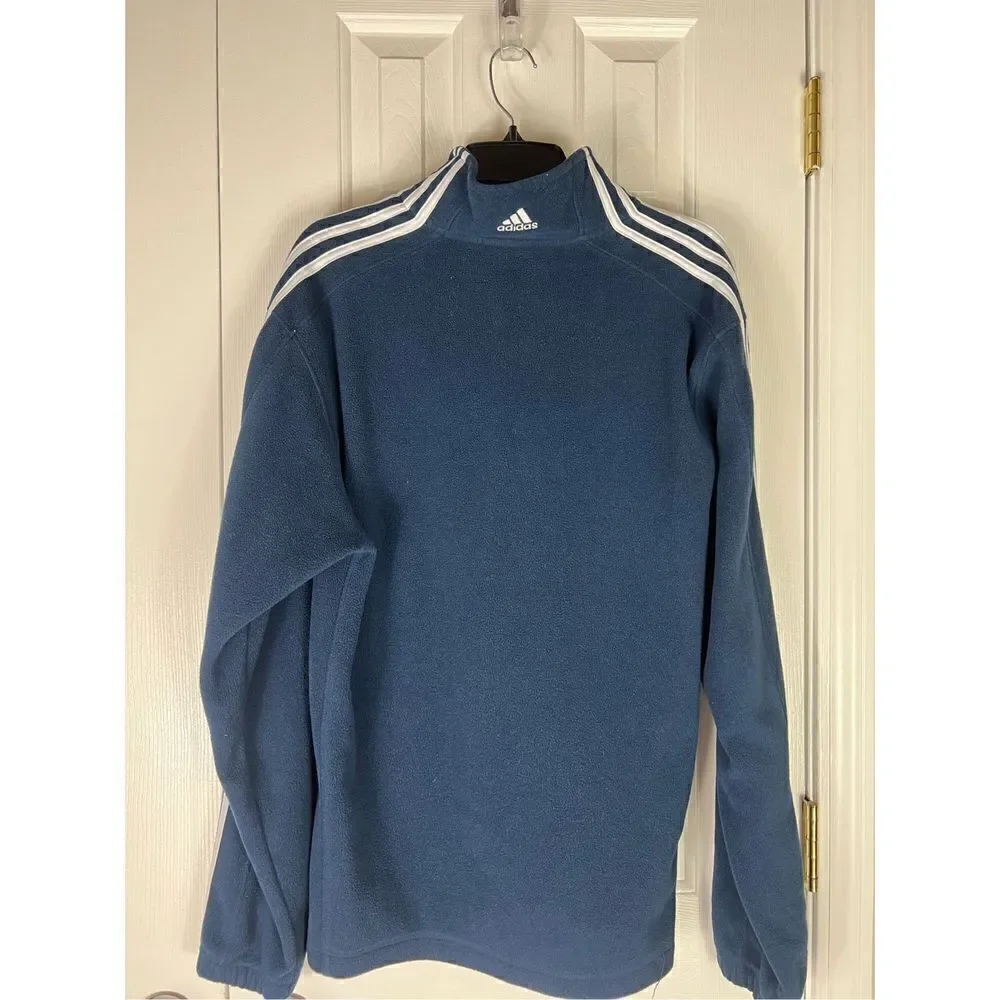 Adidas Mens Fleece Half Zip Pullover Size M